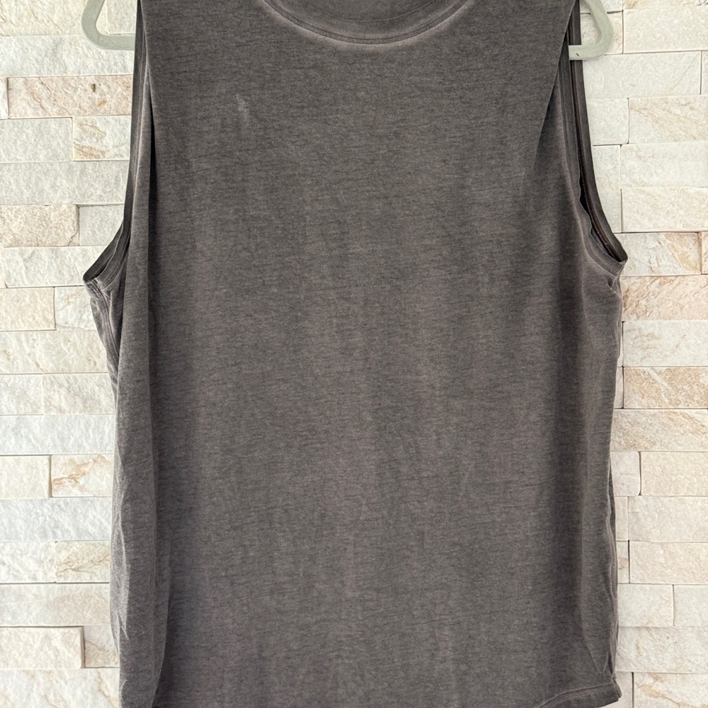 Gray Sleeveless Lululemon Workout Top